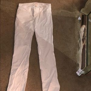Corduroy cream colored J Crew pants.